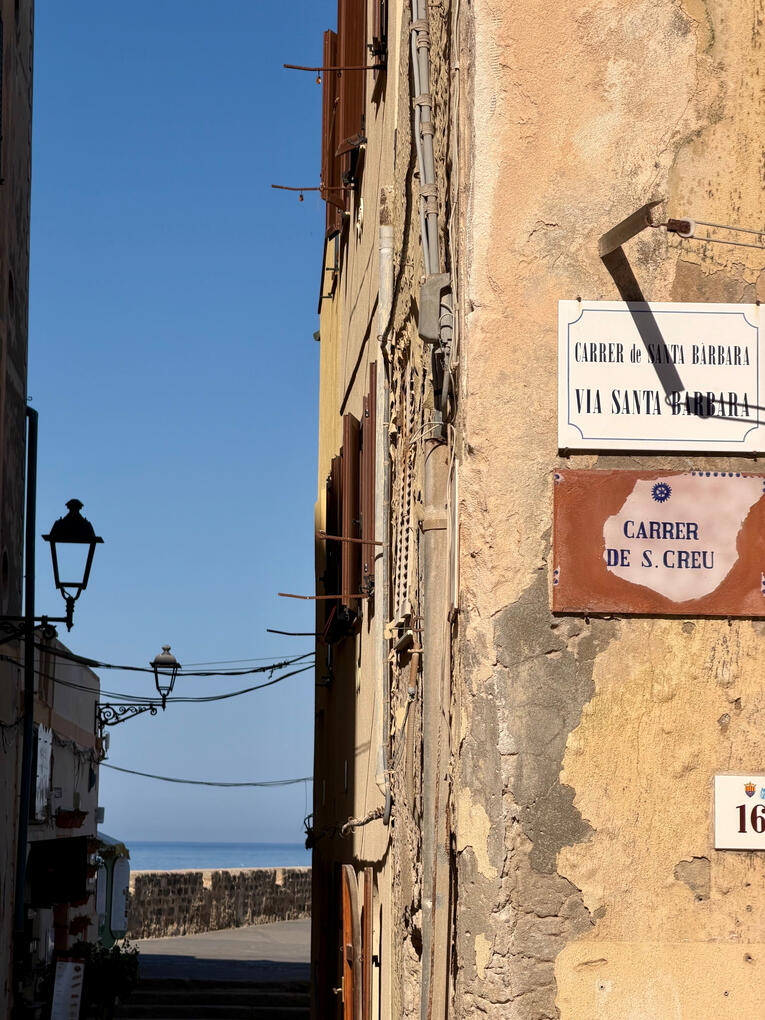 Street Historic street near Casa Santa Barbara in Alghero