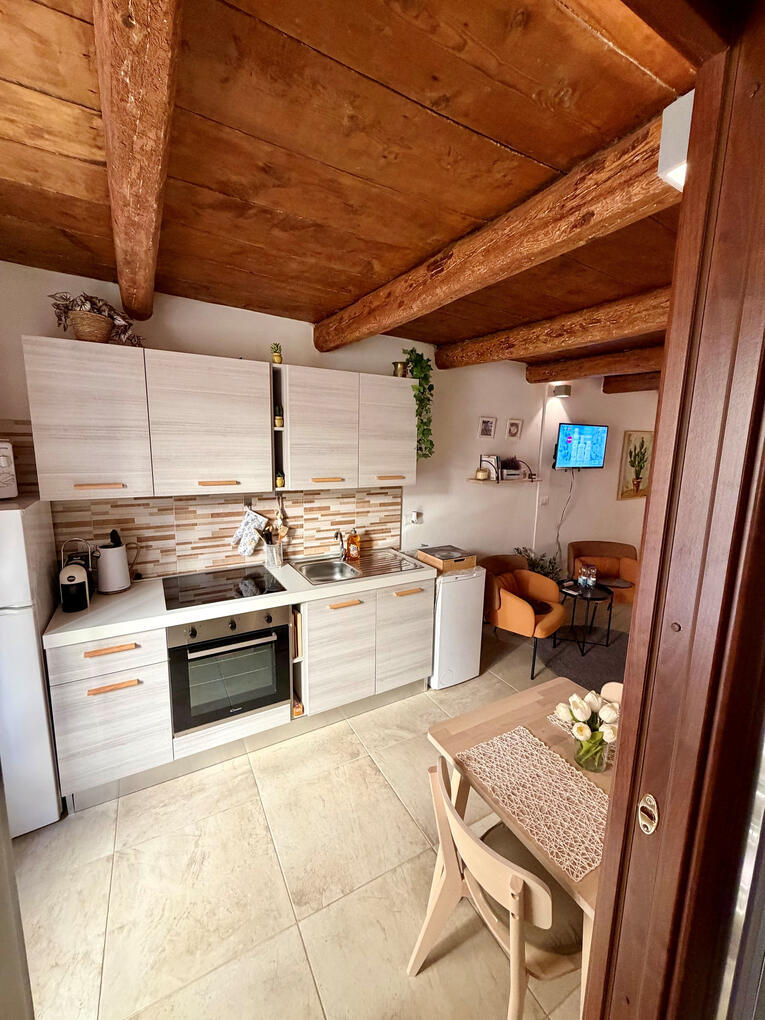 Kitchen Fully equipped kitchen in Casa Santa Barbara apartment in Alghero